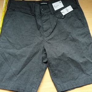 Express slim 30w shorts... Gray/Black